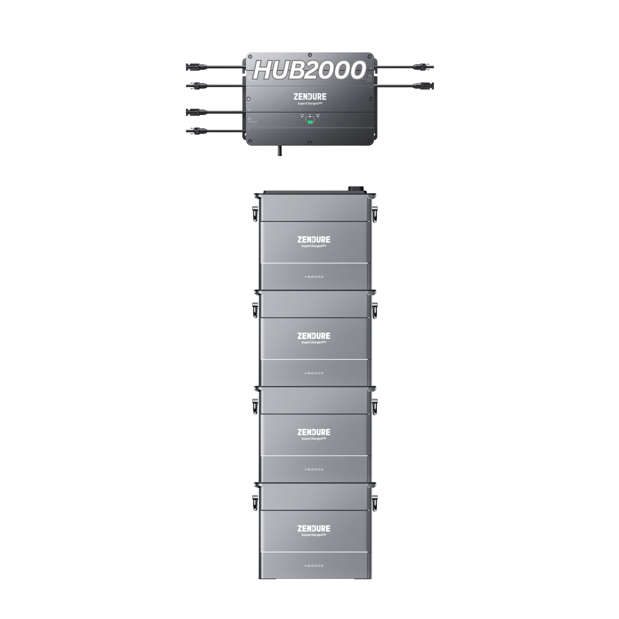 Zendure Solar Flow Set Hub 2000 inkl. 4 x Batteriespeicher ZDAB2000