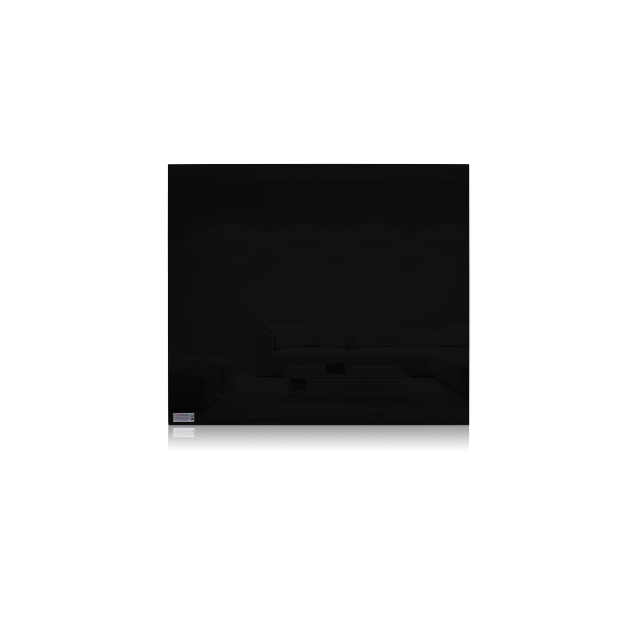 Infranomic Slim-Line Paneel Schwarz rahmenlos 400W & 700x600