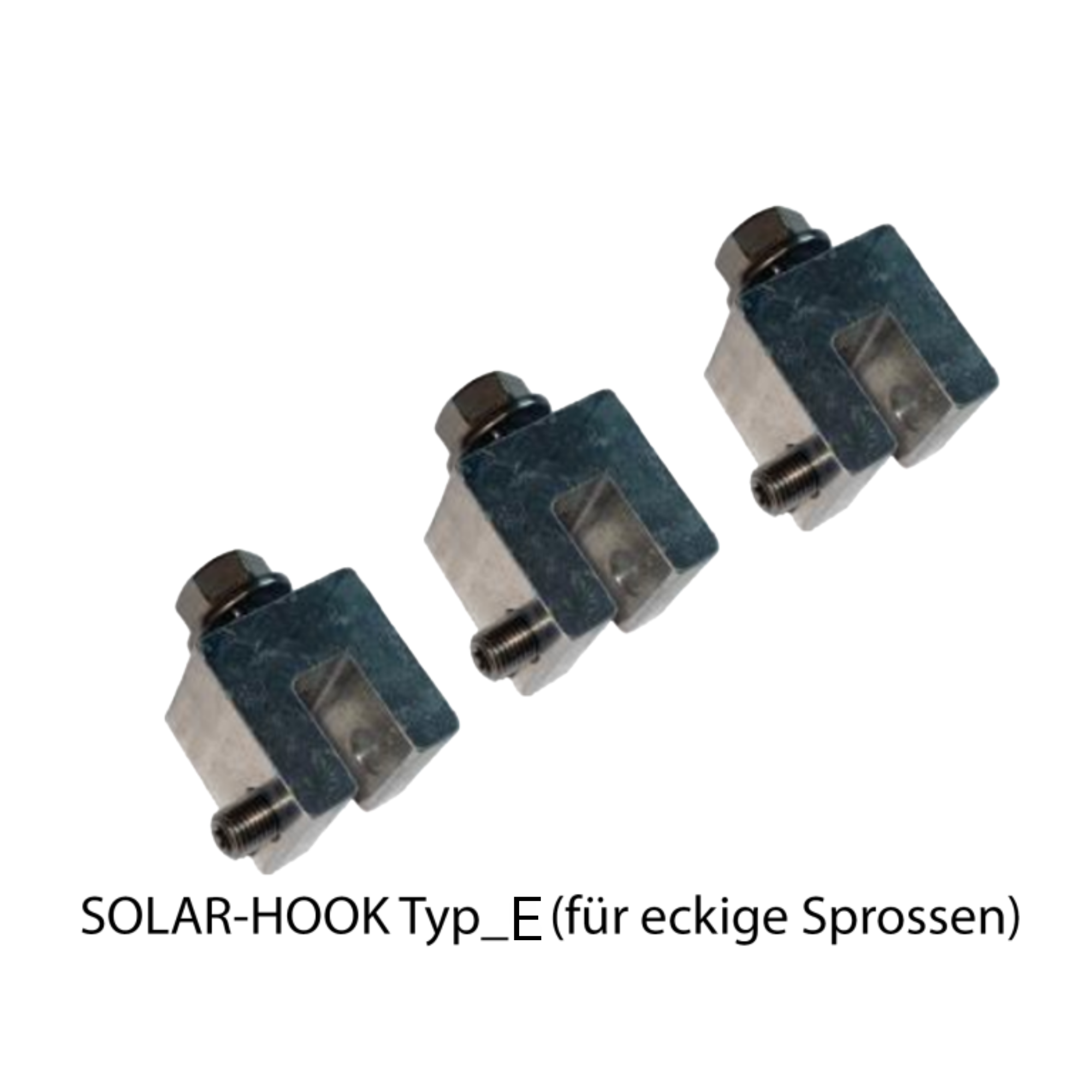 Befestigungssystem Solar Hook Typ-E2 Set - Runder Handlauf / Eckige Streben