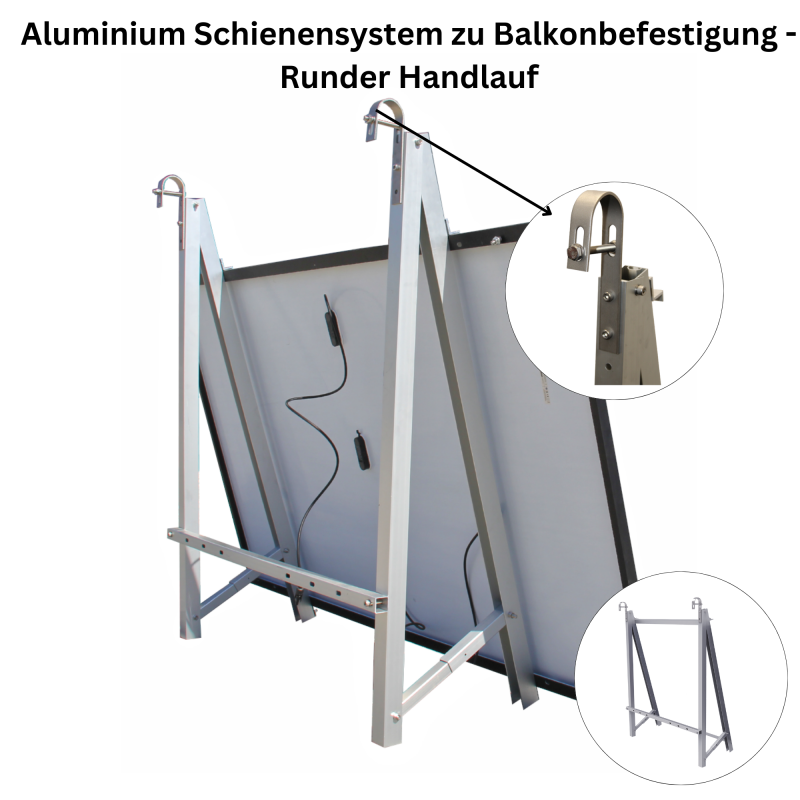 Aluminium Schienensystem für Balkonbefestigung