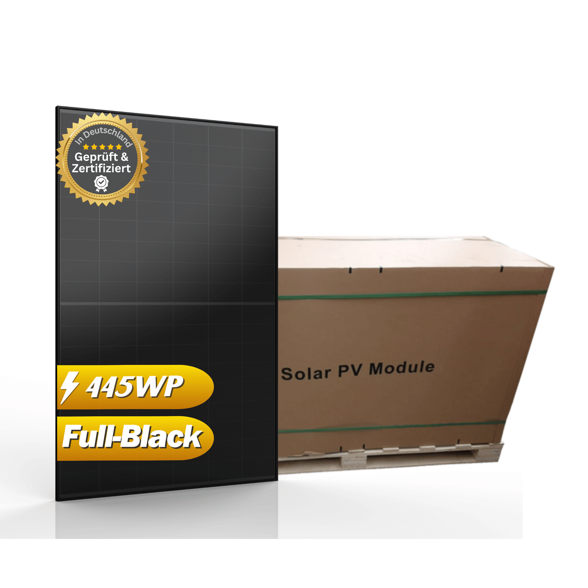 Solarmodul 445Wp AIKO Solar N-Type ABC Full Black 36 Stück