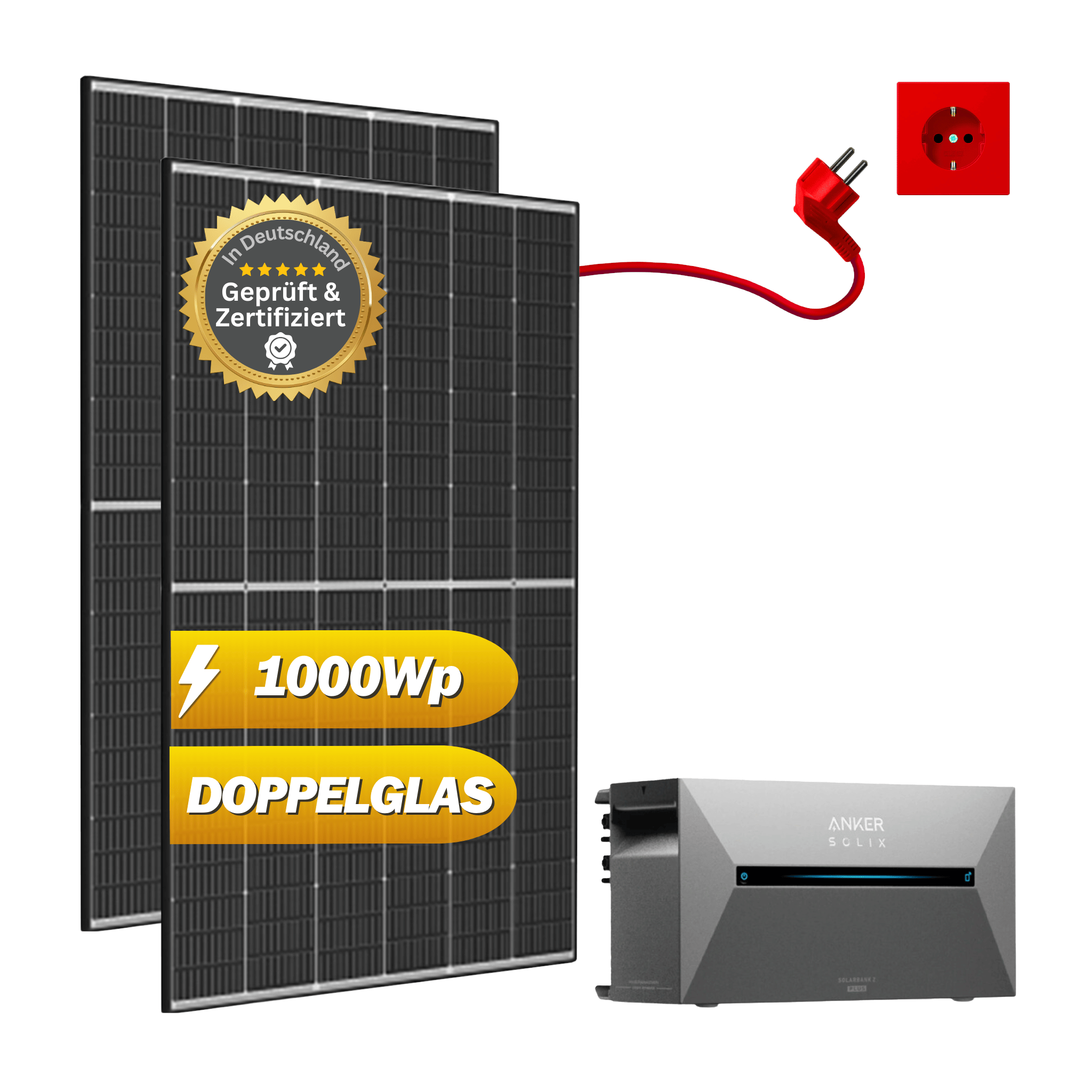 Anker SOLIX Plus Set mit 500Wp Trina Solar Vertex S+