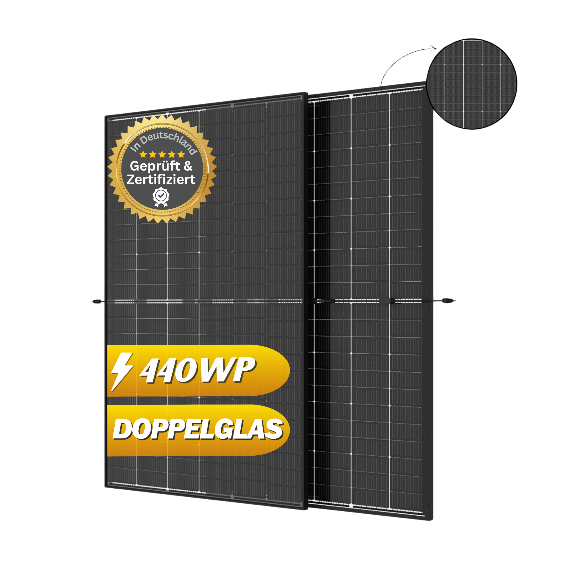 Solarmodul 440Wp Trina Solar Vertex S+ Bifaziales Doppelglas