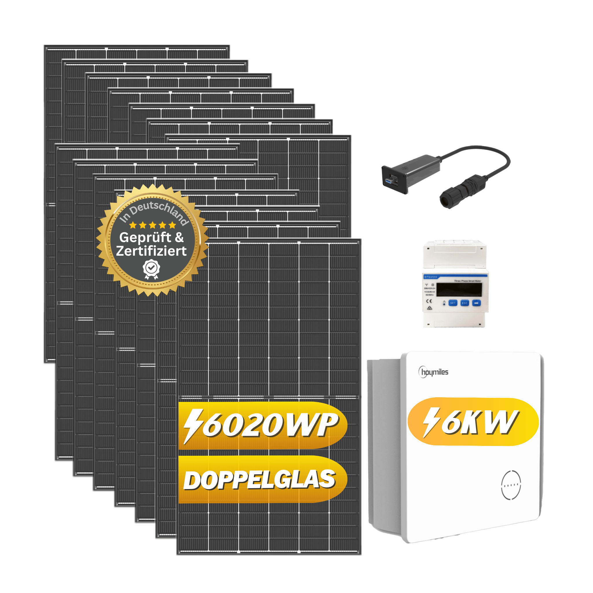 PV-Anlage Set 5160Wp/6,0kW TRINA SOLAR 430Wp +HYT-6.0HV-EUG1