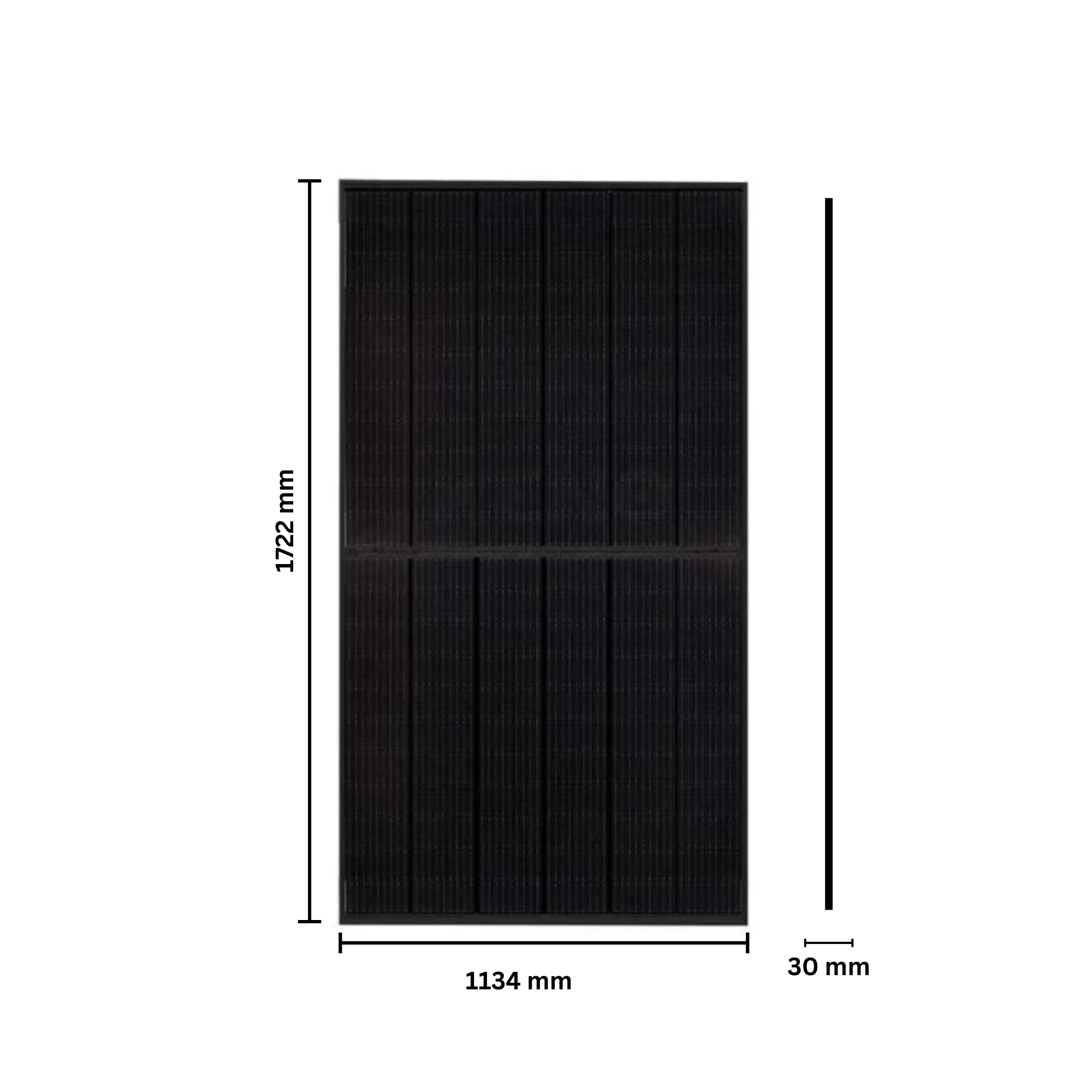 Solarmodul 405Wp Phono Solar Full Black Abmessung