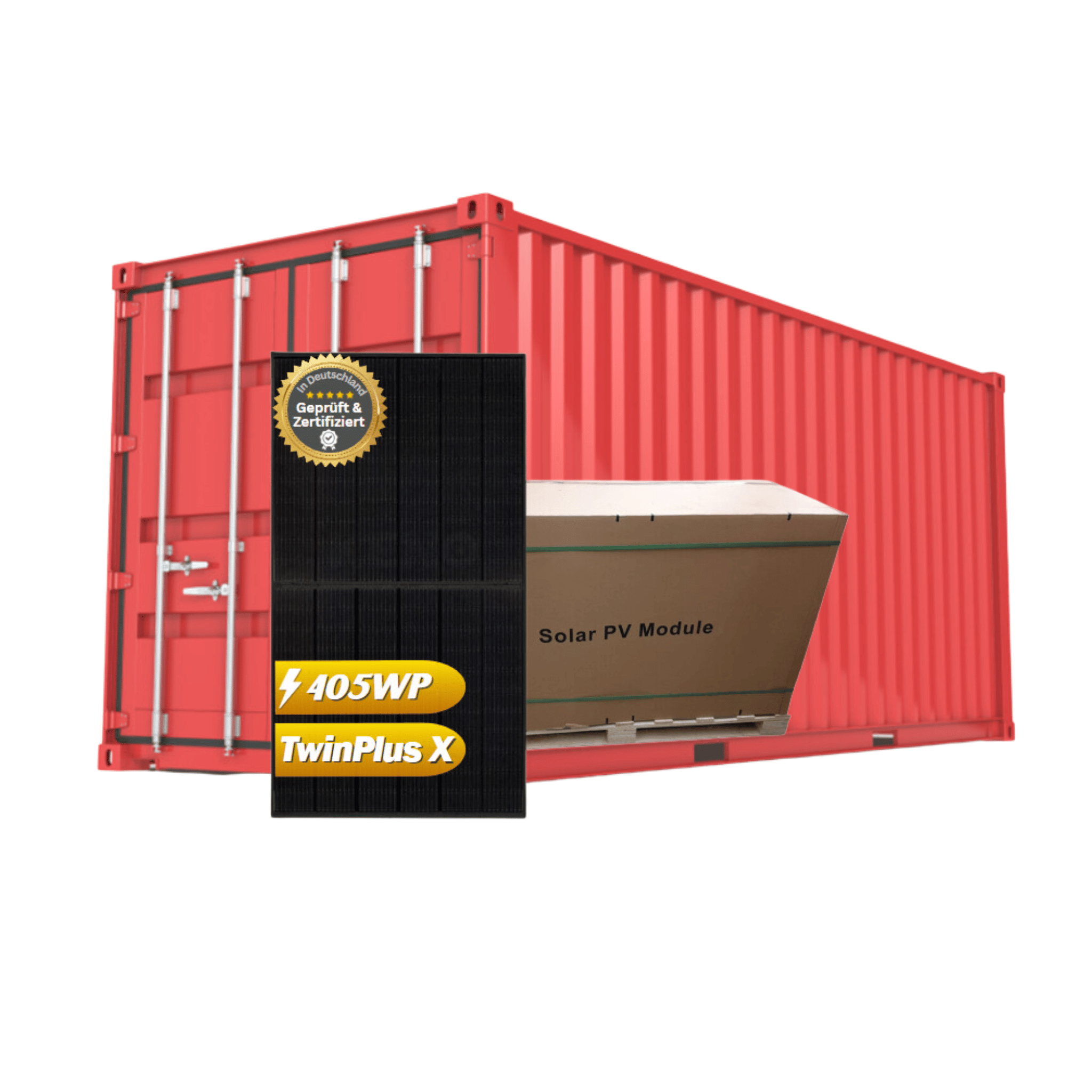 Solarmodul 405Wp Phono Solar Full Black Container mit 936 Stück